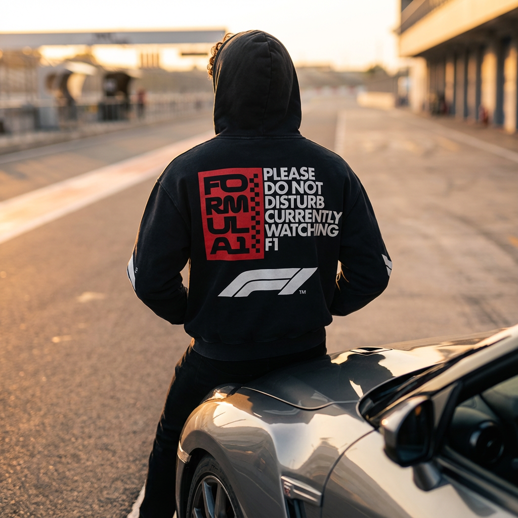 F1 black hoodie