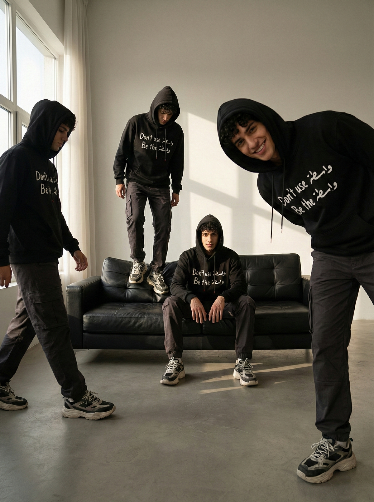 don't use wasta be the wasta black hoodie