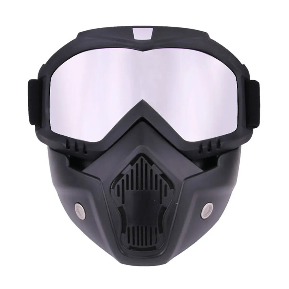 Protective Motorcycle Face Mask Removable Full Face