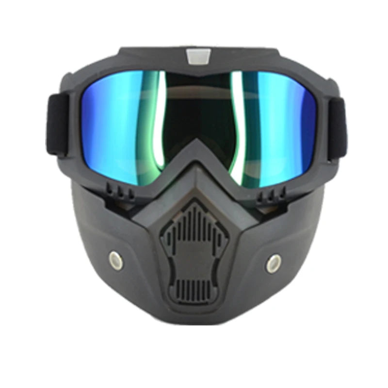 Protective Motorcycle Face Mask Removable Full Face