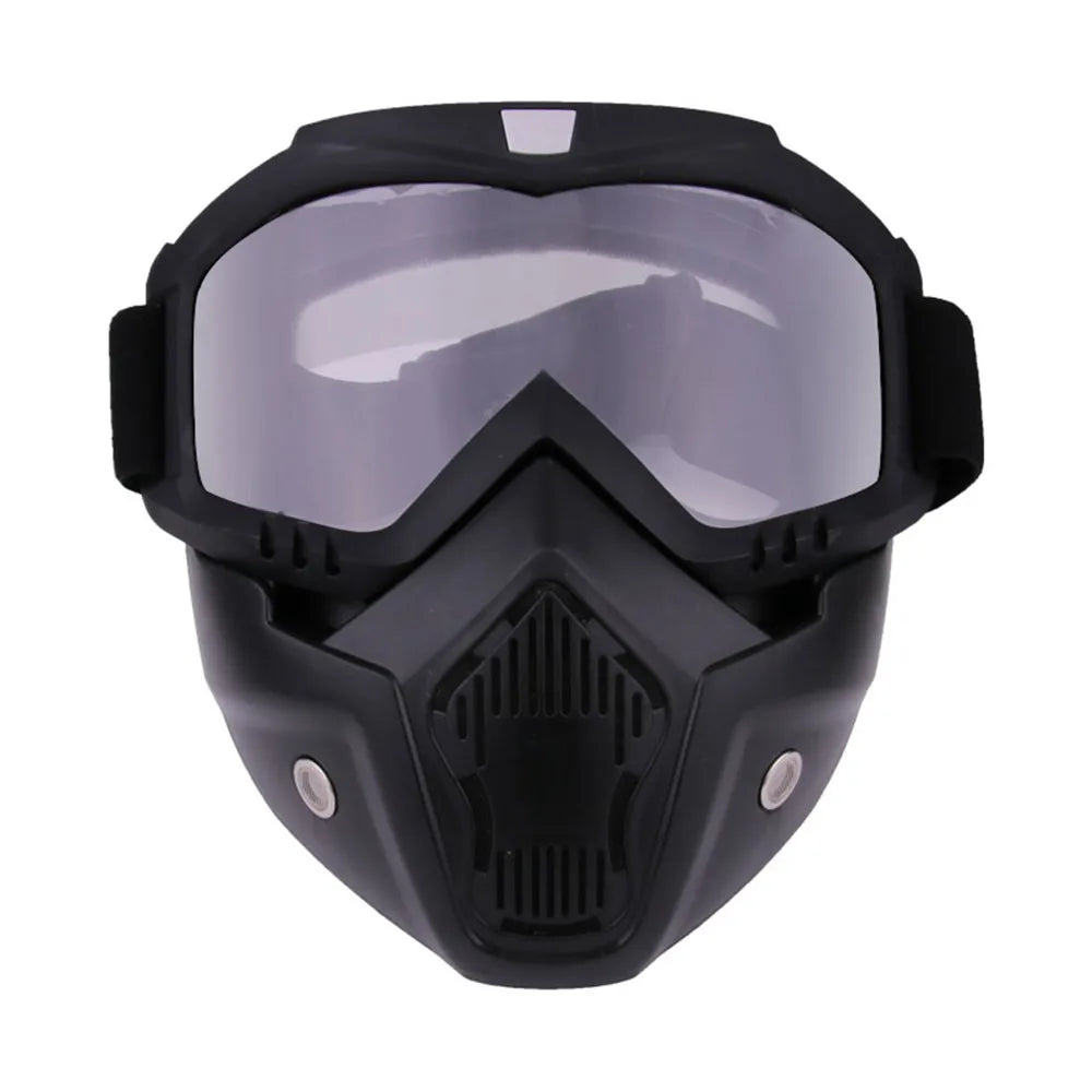 Protective Motorcycle Face Mask Removable Full Face