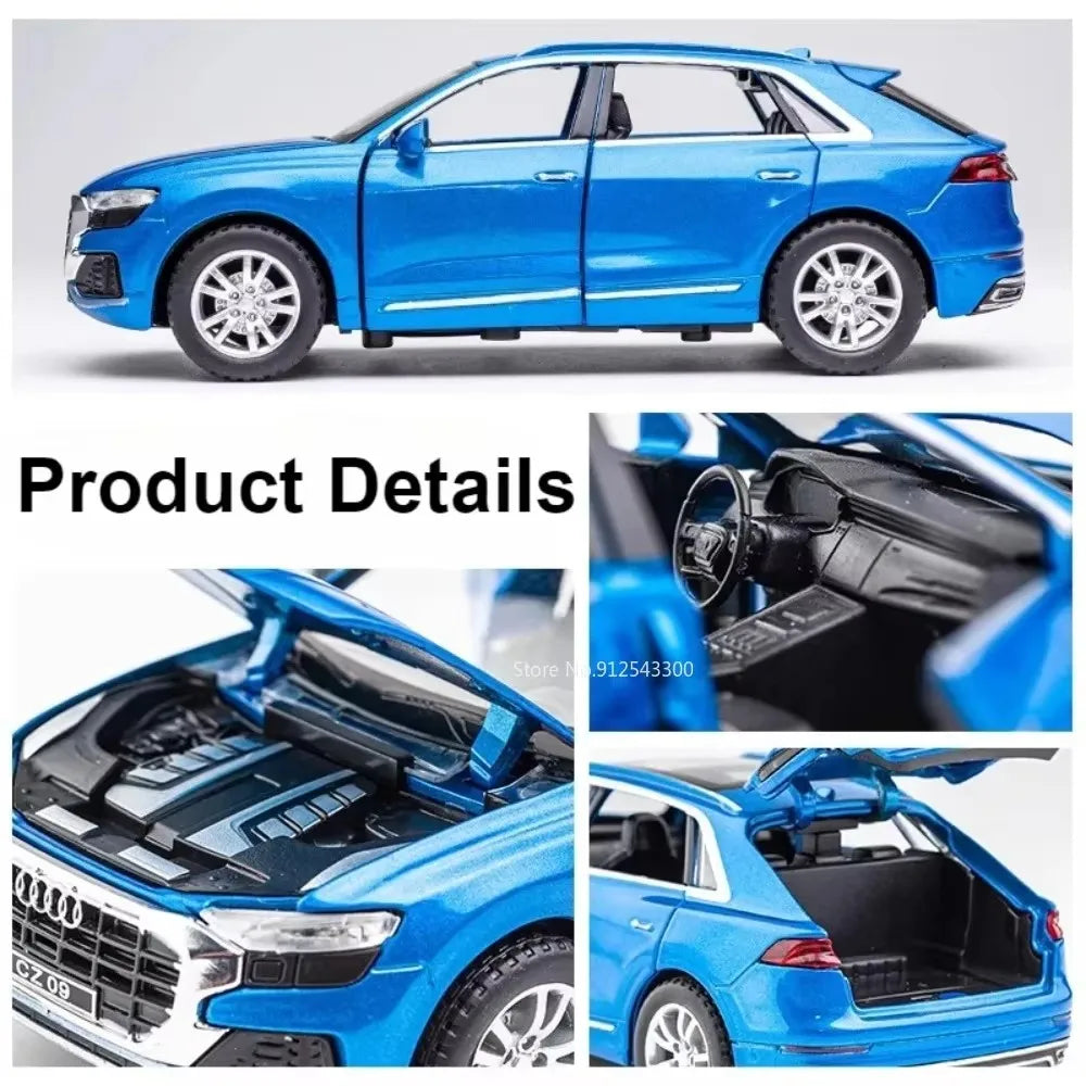 Scale 1:32 RS7 Electroplating Q8 Sports Car Model