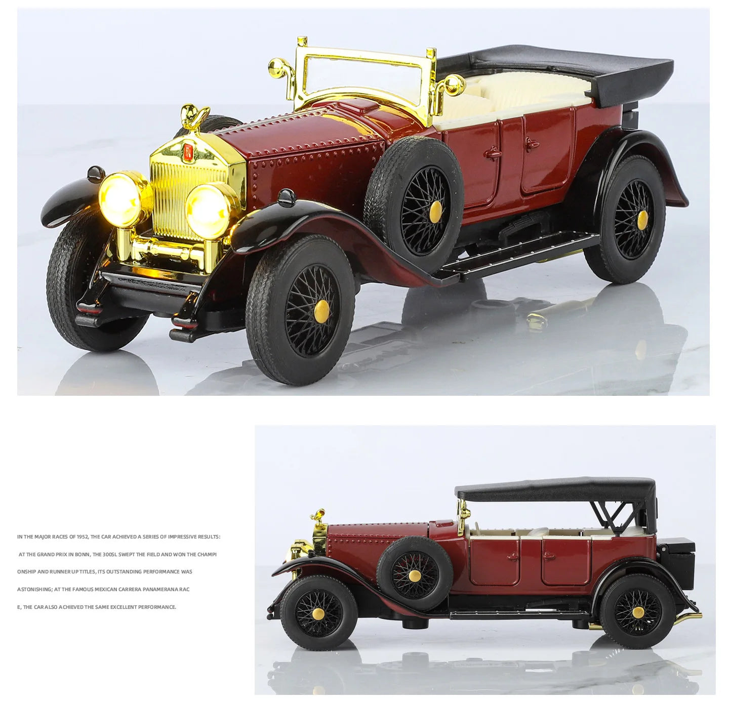 1:24 Phantom 1925 1th Vintage Car Alloy Diecast Car Model
