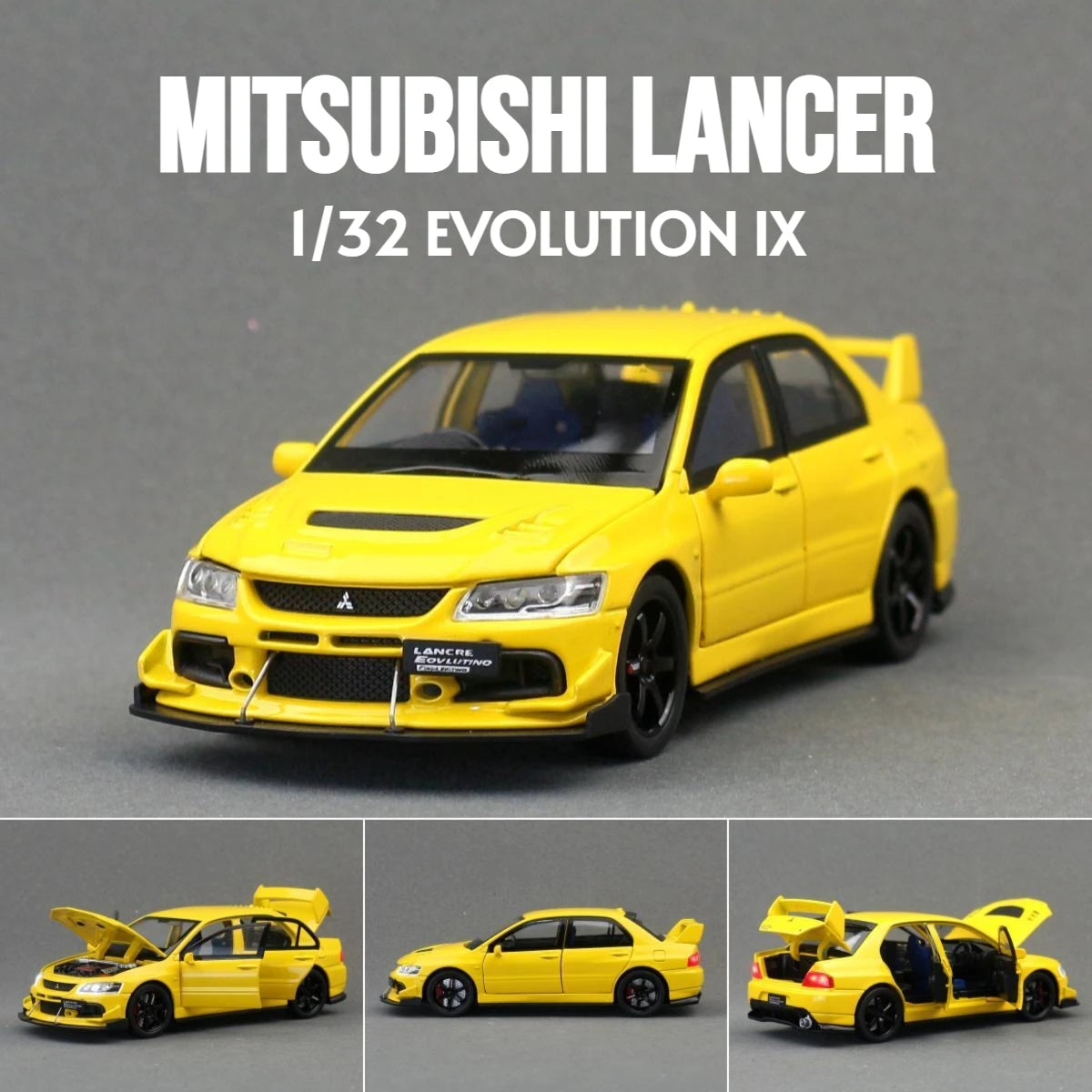 1/32 Mitsubishi Lancer EVO Final Edition JDM Racing Toy Car Model