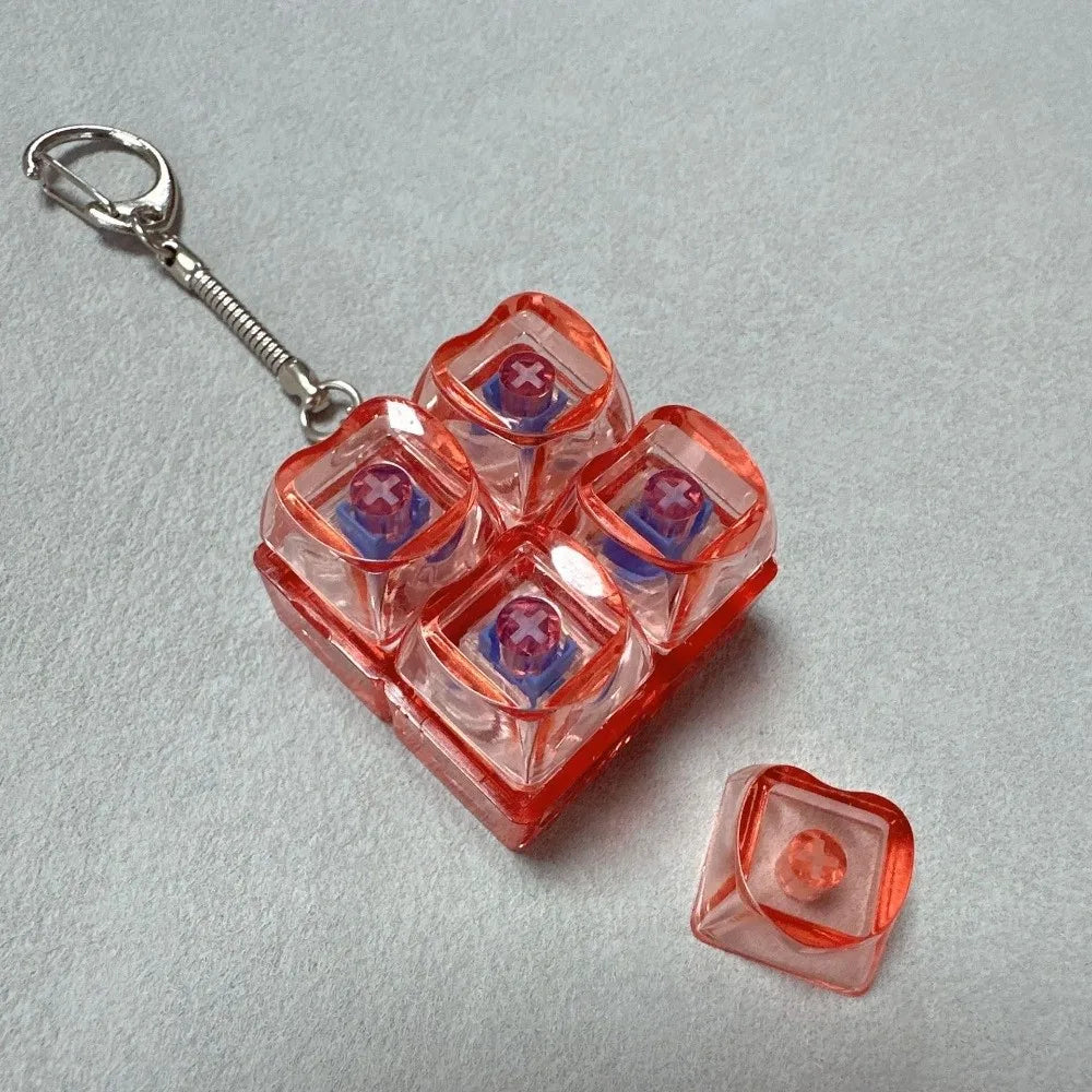 Decompression 4 Keys Keyboard Keychain