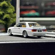 AR BOX 1:64 Scale Diecast Alloy White BMW M3 E30 Coupe Toys Cars Model