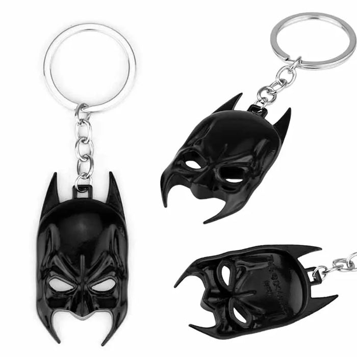 black batman mask keychain