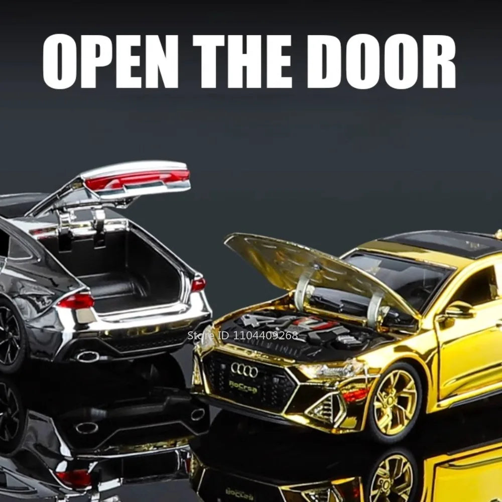 Scale 1:32 RS7 Electroplating Q8 Sports Car Model