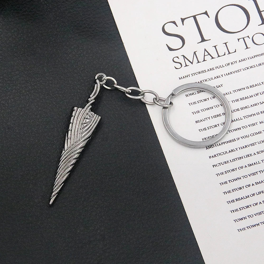 Game Hollow Knight Bone Nail Logo Keychain