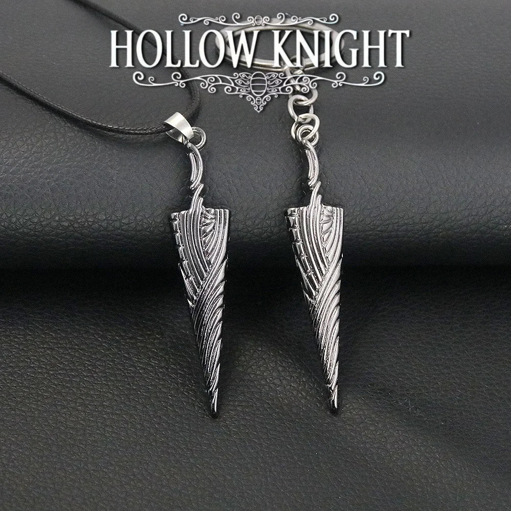 Game Hollow Knight Bone Nail Logo Keychain