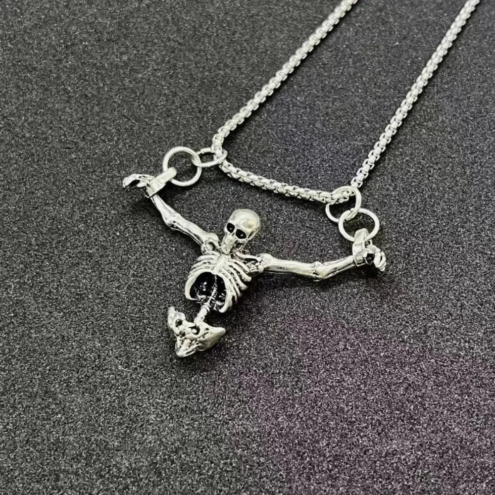 Hip Hop Punk Style Punished Man Skull