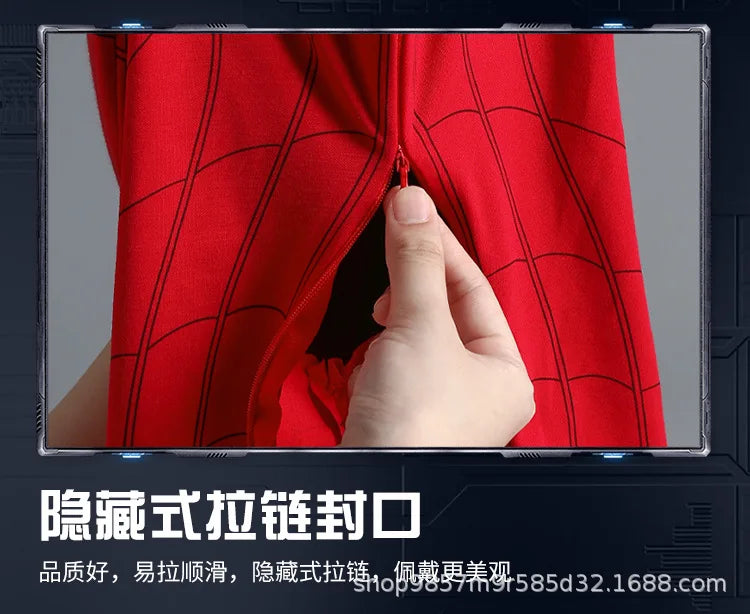 Spider man Mascara Headgear Cosplay Moving Eyes