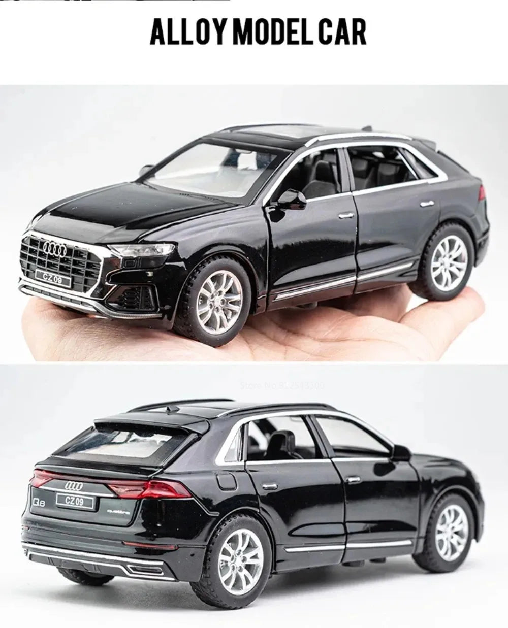 Scale 1:32 RS7 Electroplating Q8 Sports Car Model
