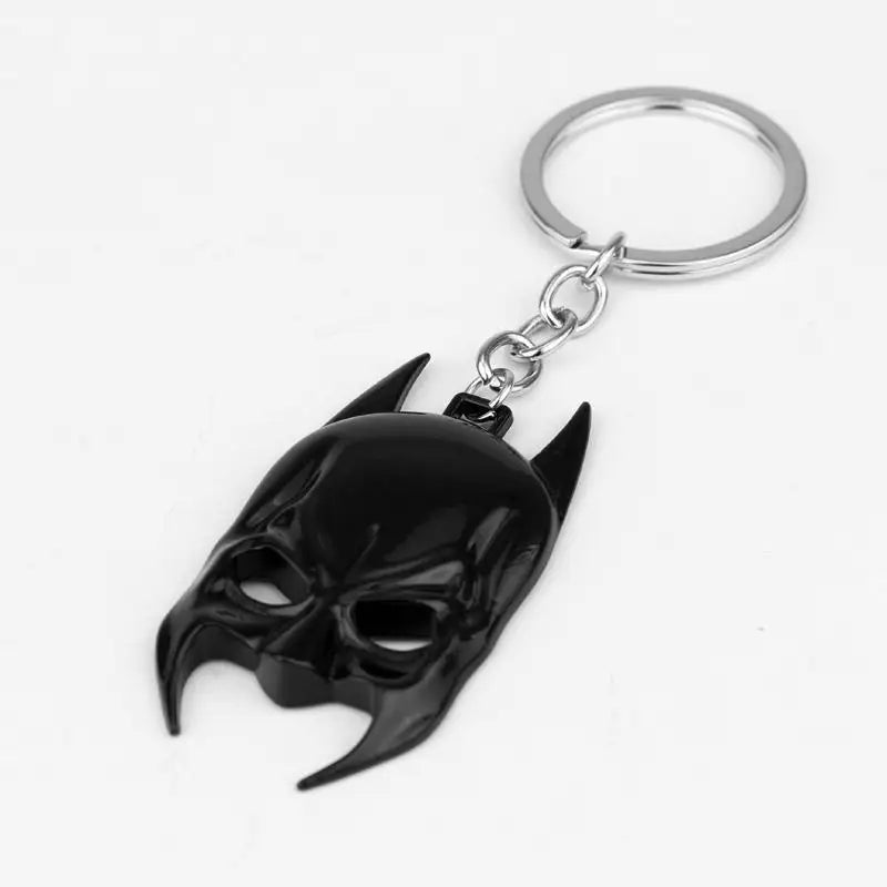black batman mask keychain