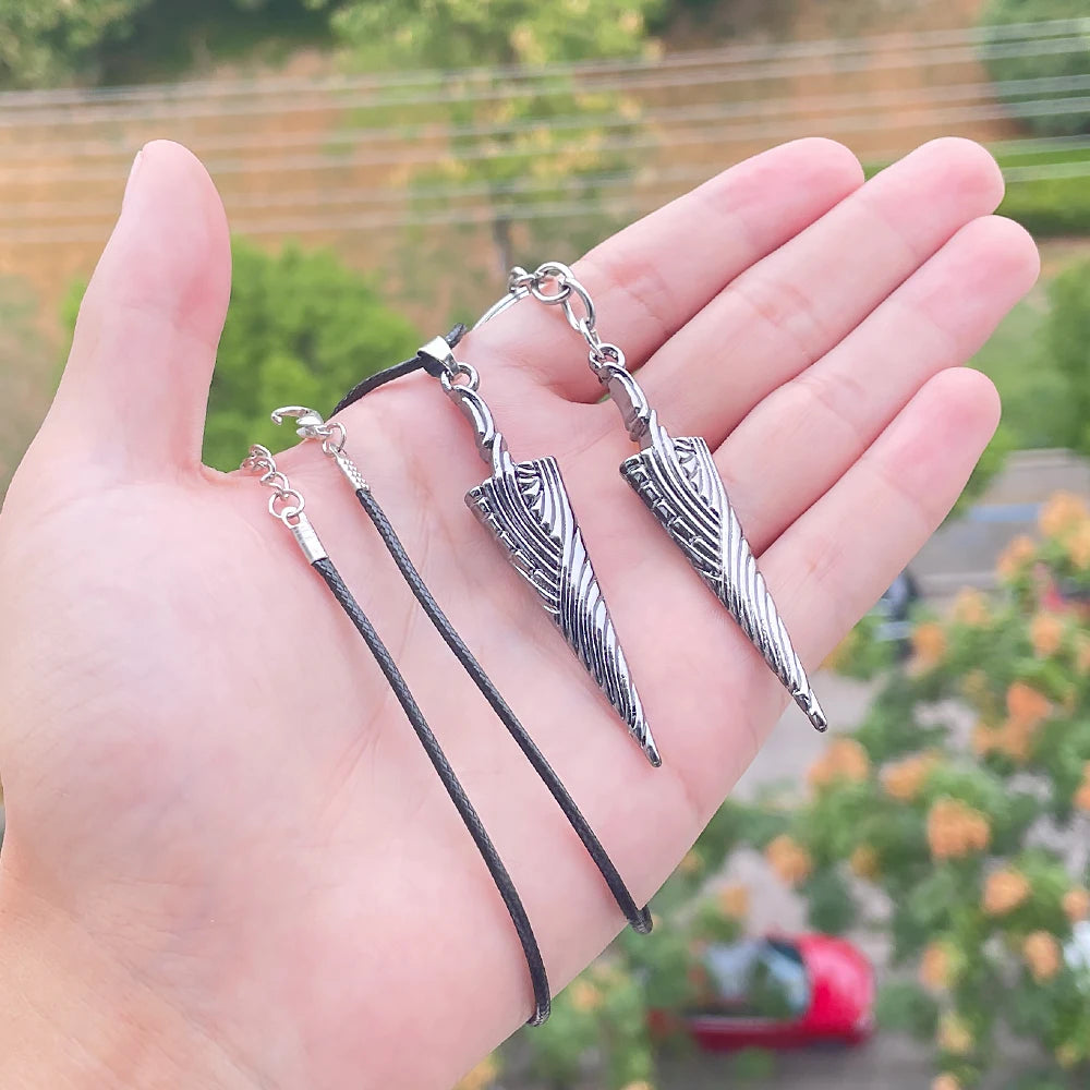 Game Hollow Knight Bone Nail Logo Keychain