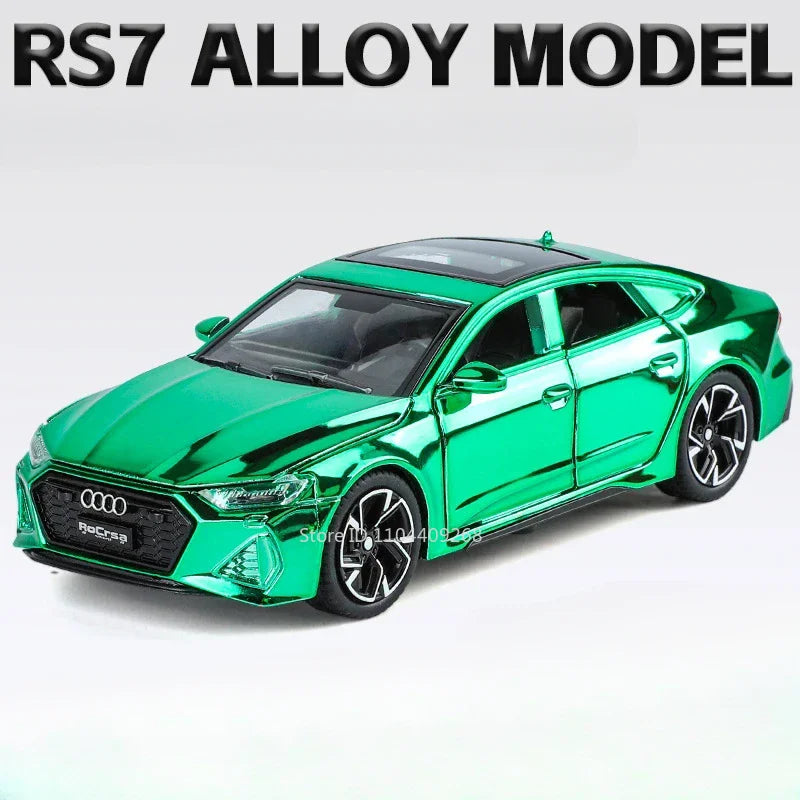 Scale 1:32 RS7 Electroplating Q8 Sports Car Model