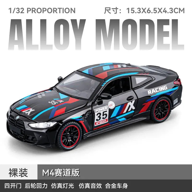 1:32 BMW M4 Coupe X5 XM X3M SUV M8 Supercar Alloy Metal Diecast Model