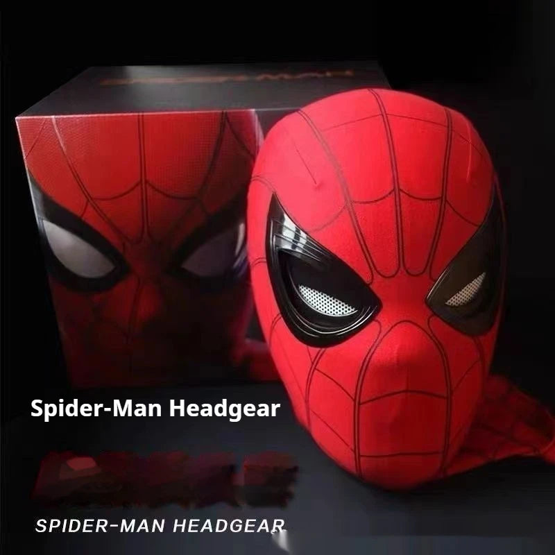 Spider man Mascara Headgear Cosplay Moving Eyes