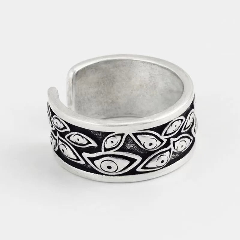 Retro evil Eyes Ring