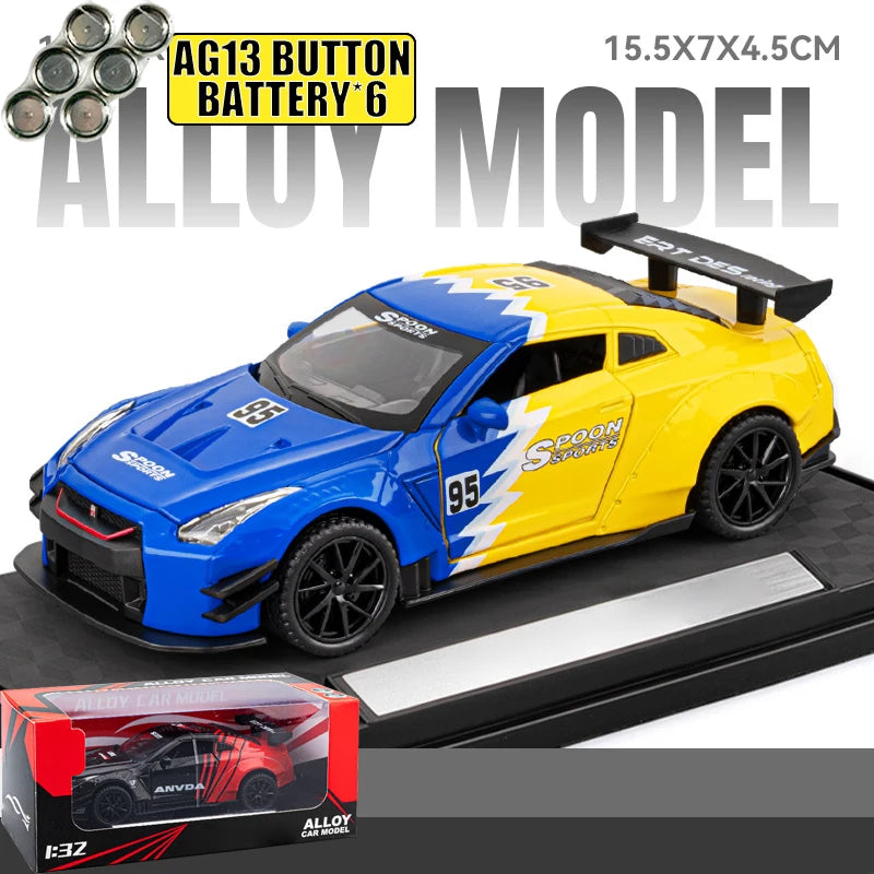 JDM 1:32 Nissan GTR R35 Skyline Ares Alloy Metal Diecast Model