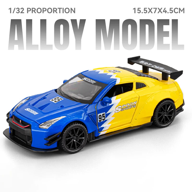 JDM 1:32 Nissan GTR R35 Skyline Ares Alloy Metal Diecast Model