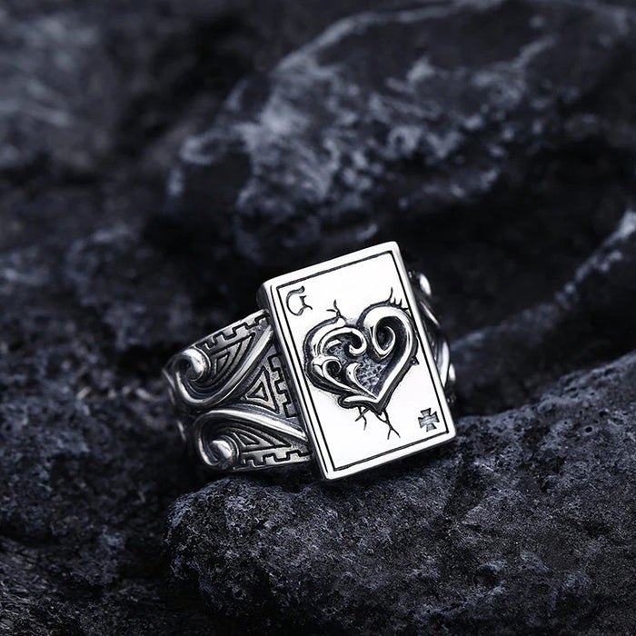 Poker Ring Ace of Spades