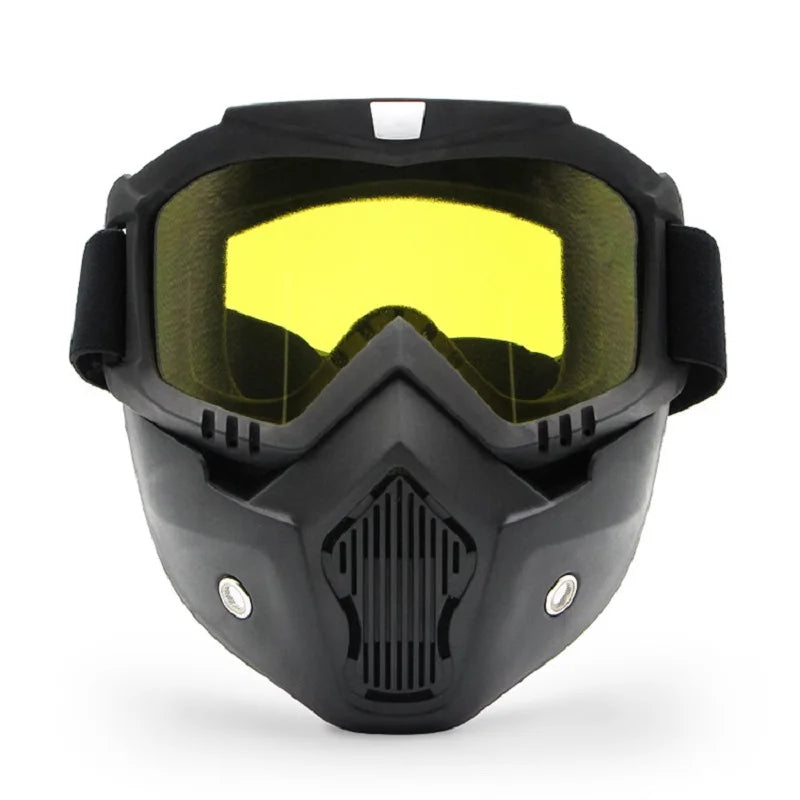 Protective Motorcycle Face Mask Removable Full Face