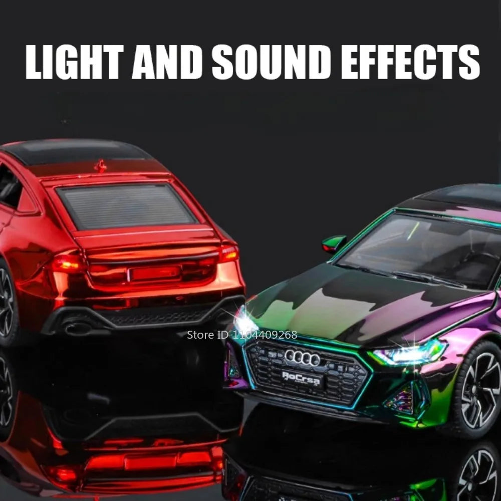 Scale 1:32 RS7 Electroplating Q8 Sports Car Model