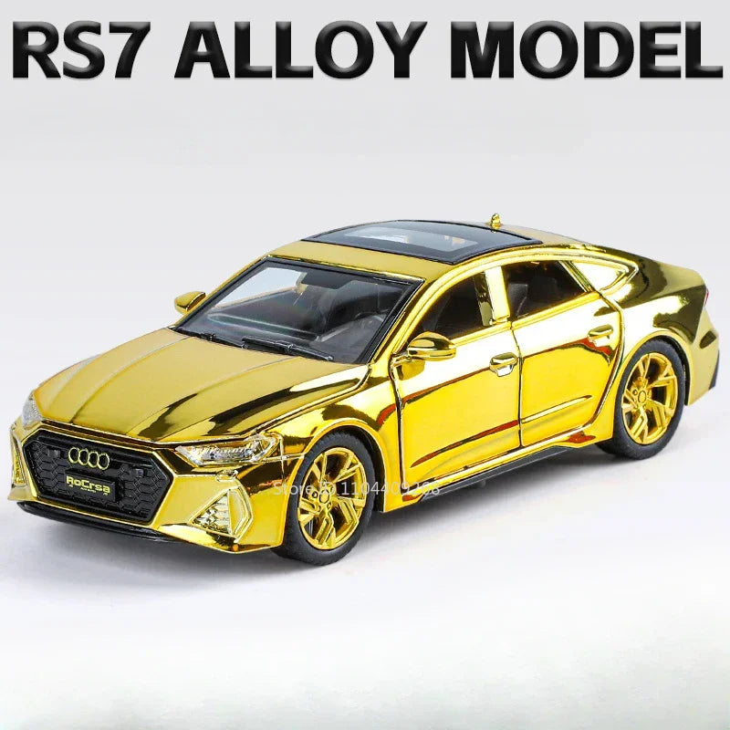 Scale 1:32 RS7 Electroplating Q8 Sports Car Model