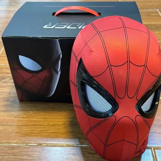 Spider man Mascara Headgear Cosplay Moving Eyes