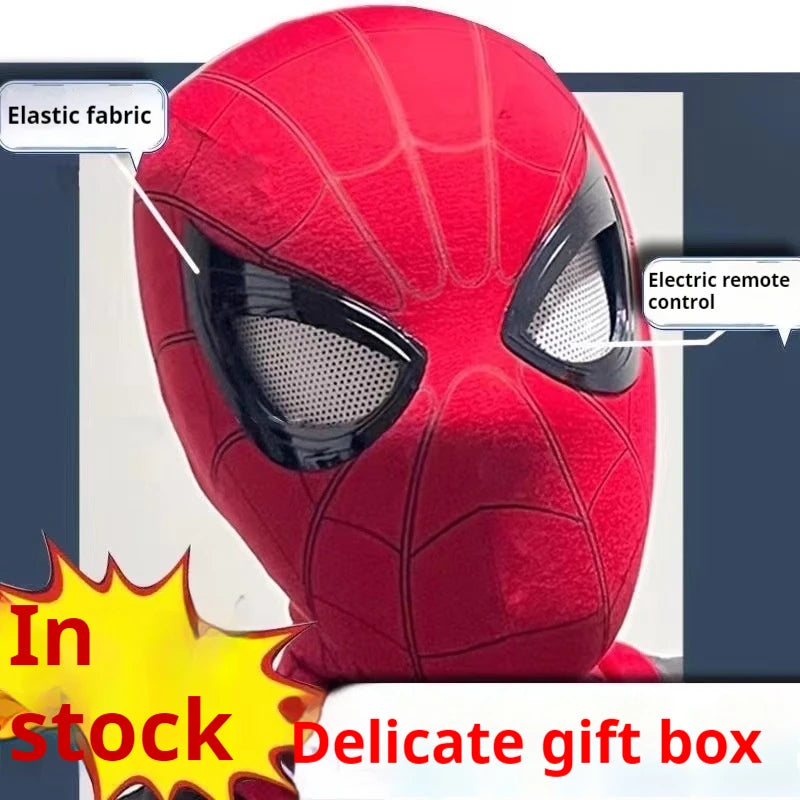 Spider man Mascara Headgear Cosplay Moving Eyes