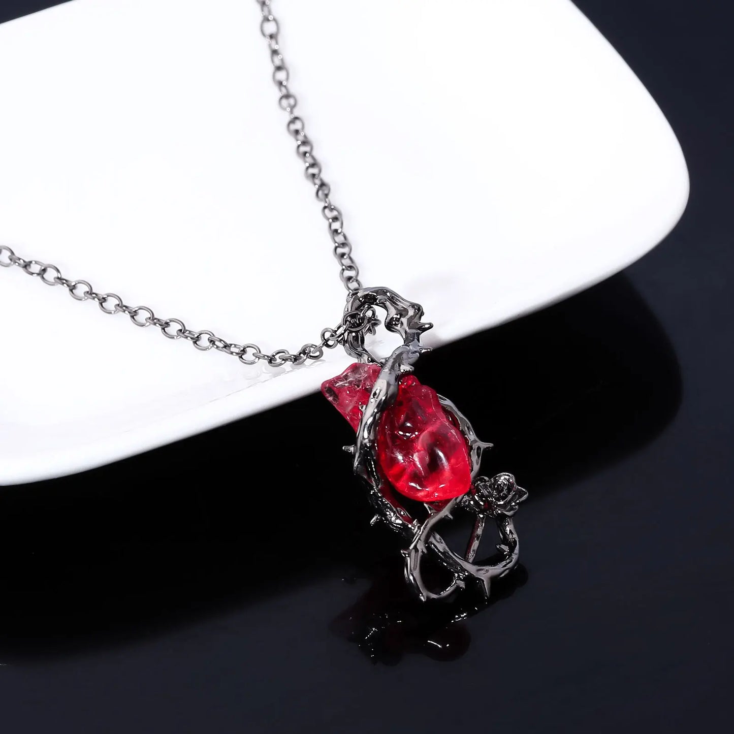 Gothic Rose Thorn Necklace