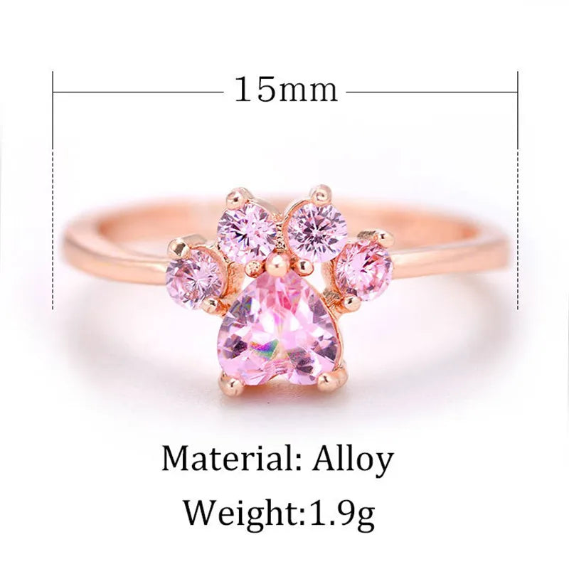 Cute Cat Claw Ring