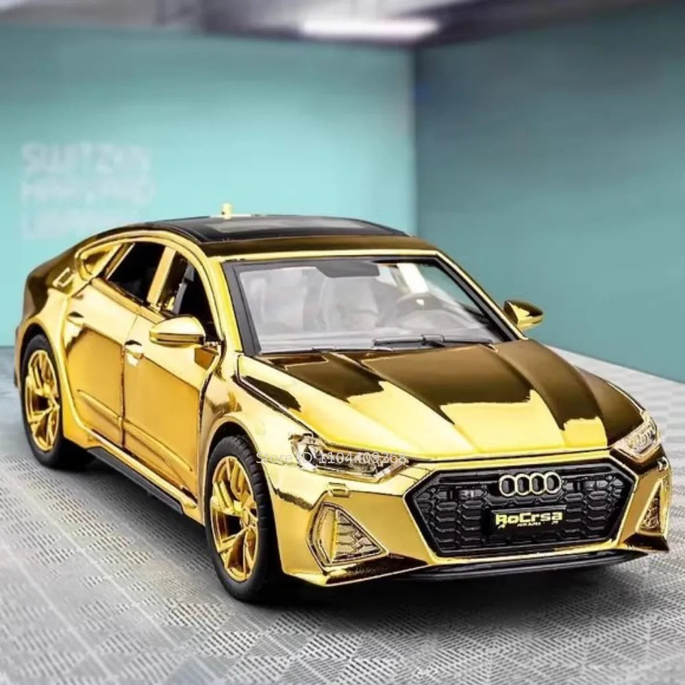 Scale 1:32 RS7 Electroplating Q8 Sports Car Model