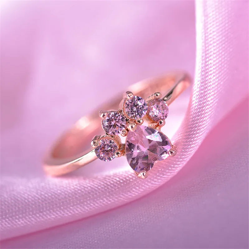 Cute Cat Claw Ring