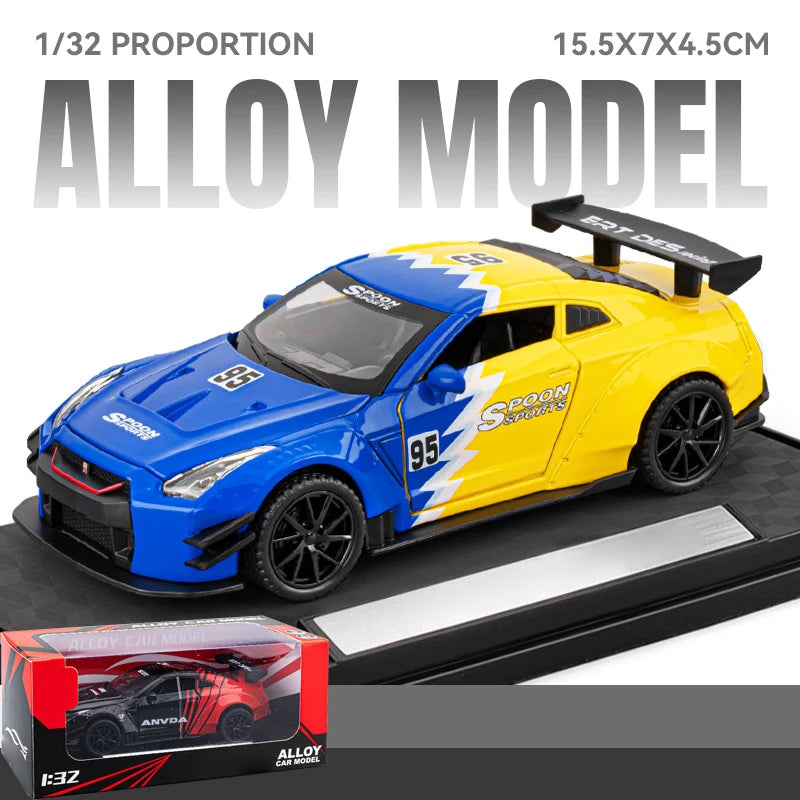 JDM 1:32 Nissan GTR R35 Skyline Ares Alloy Metal Diecast Model