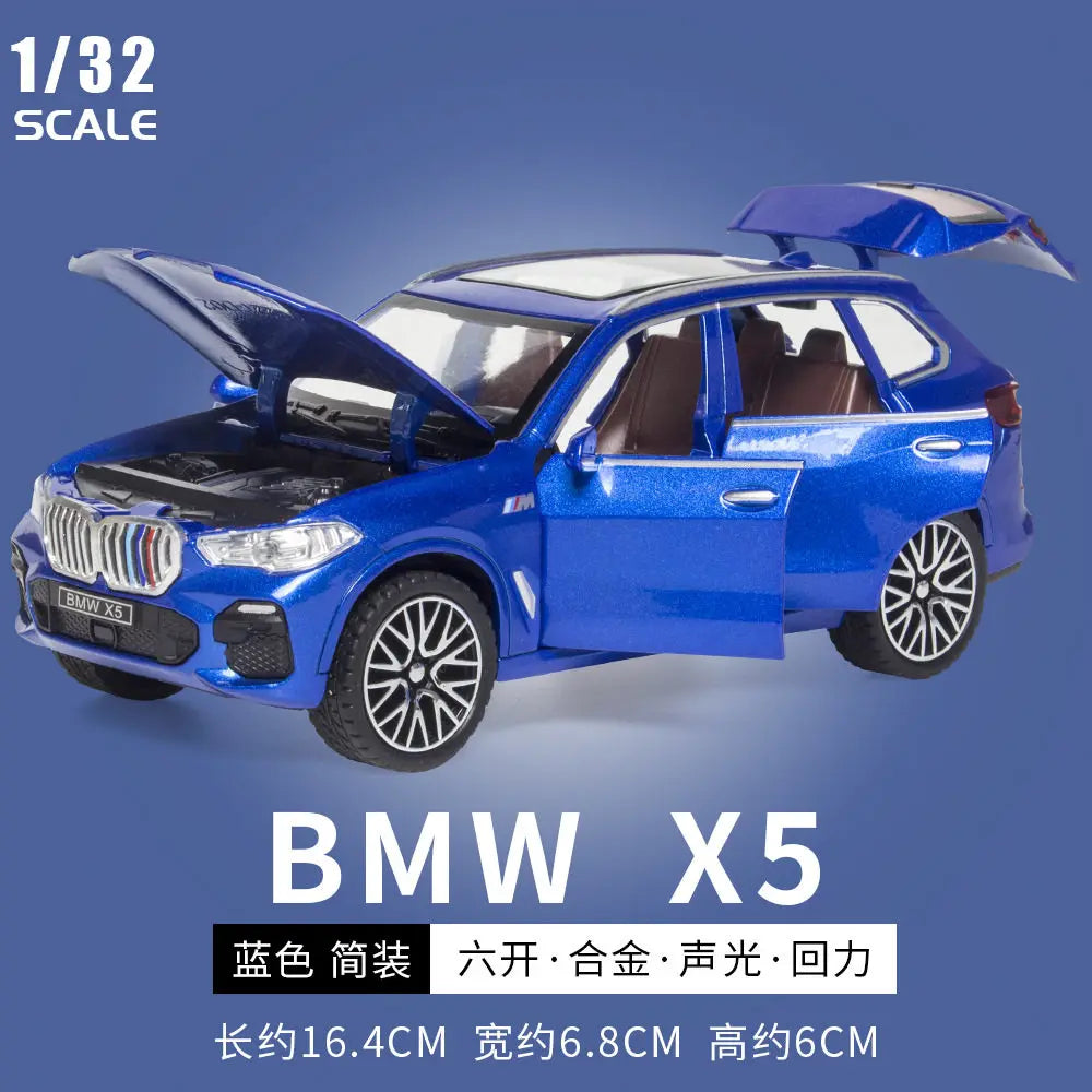 1:32 BMW M4 Coupe X5 XM X3M SUV M8 Supercar Alloy Metal Diecast Model