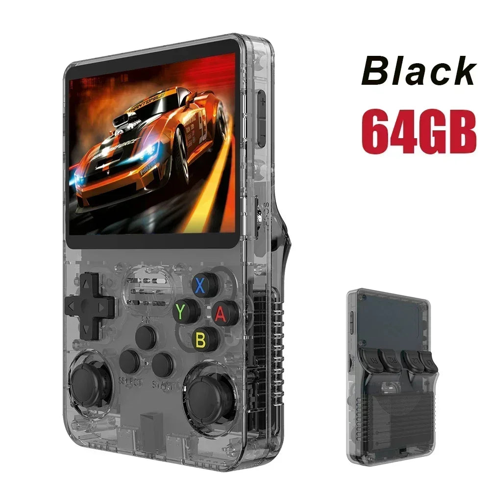 Open Source R36S Video Game Console Linux System 3.5 Inch IPS Screen Portable Pocket Video Player 64G