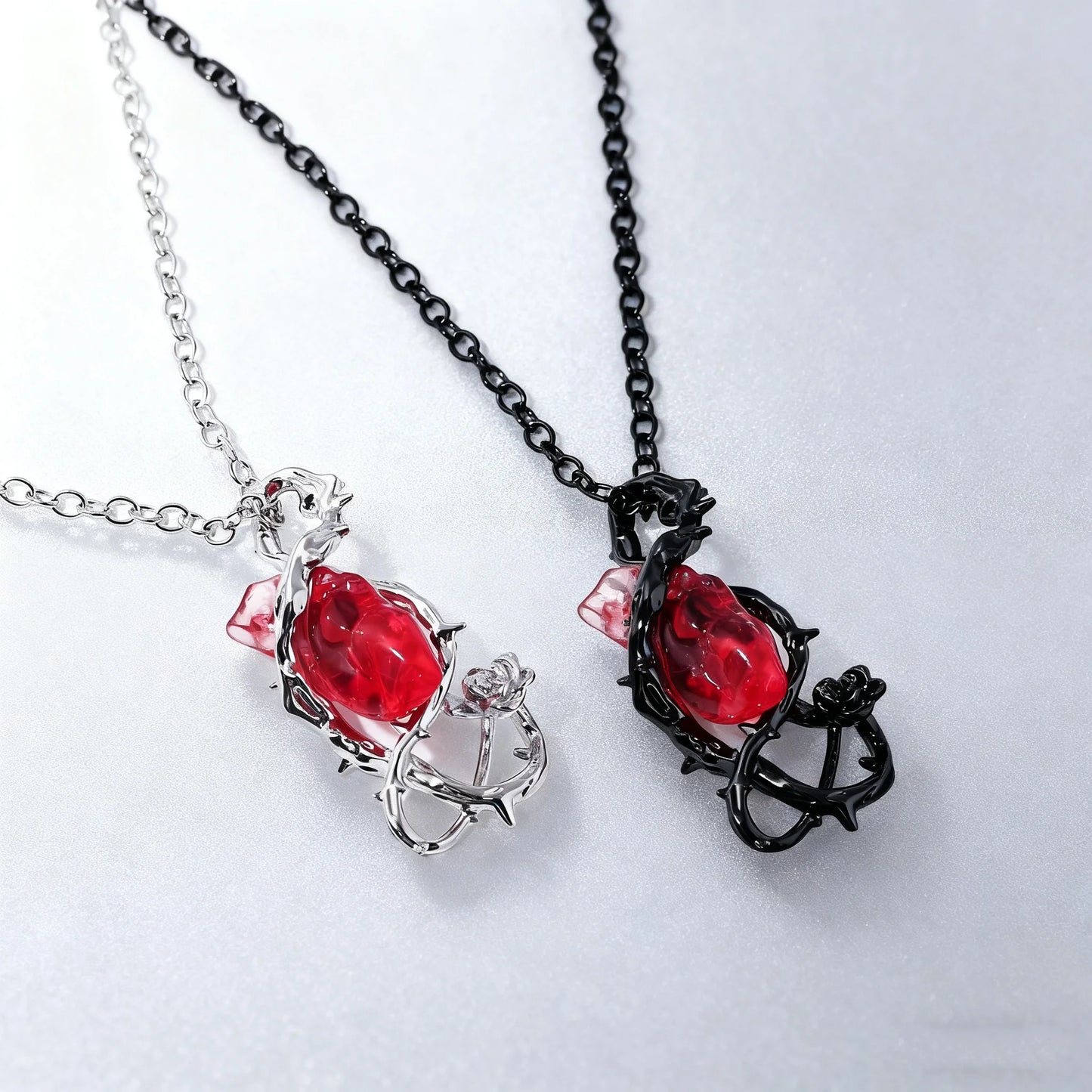 Gothic Rose Thorn Necklace