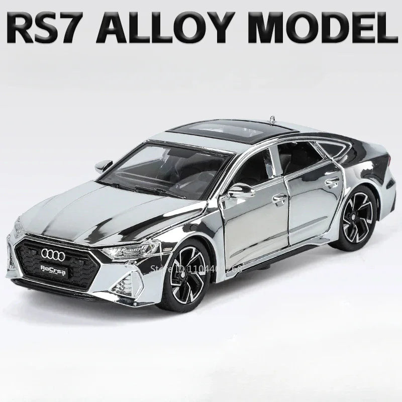 Scale 1:32 RS7 Electroplating Q8 Sports Car Model