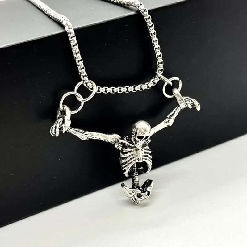 Hip Hop Punk Style Punished Man Skull