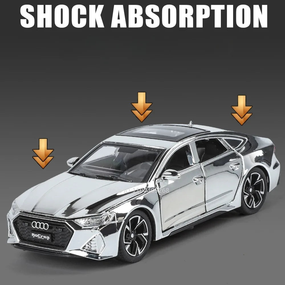 Scale 1:32 RS7 Electroplating Q8 Sports Car Model