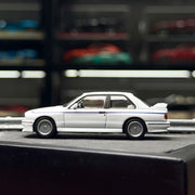 AR BOX 1:64 Scale Diecast Alloy White BMW M3 E30 Coupe Toys Cars Model