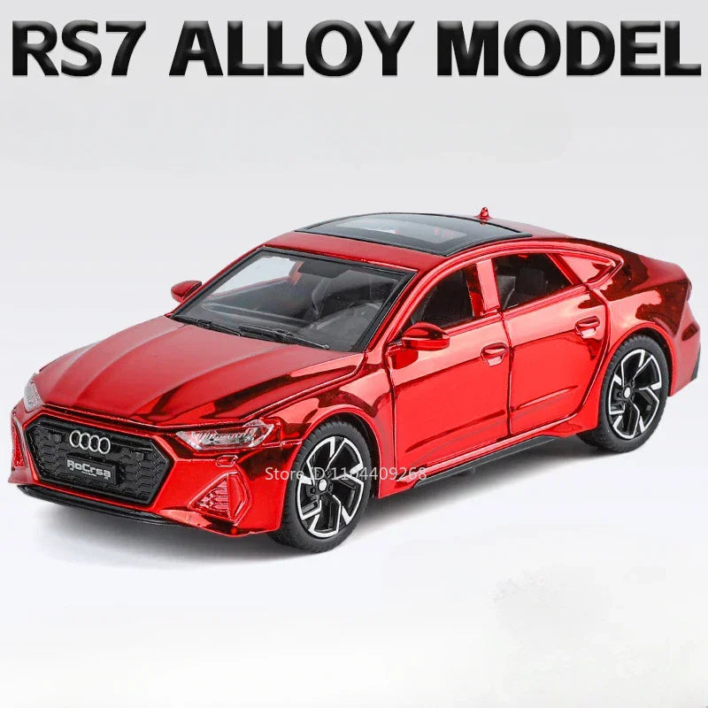 Scale 1:32 RS7 Electroplating Q8 Sports Car Model
