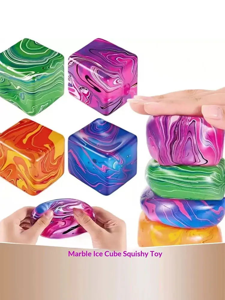 Soft and Glutinous Sensory Stress-relief Toy Cube