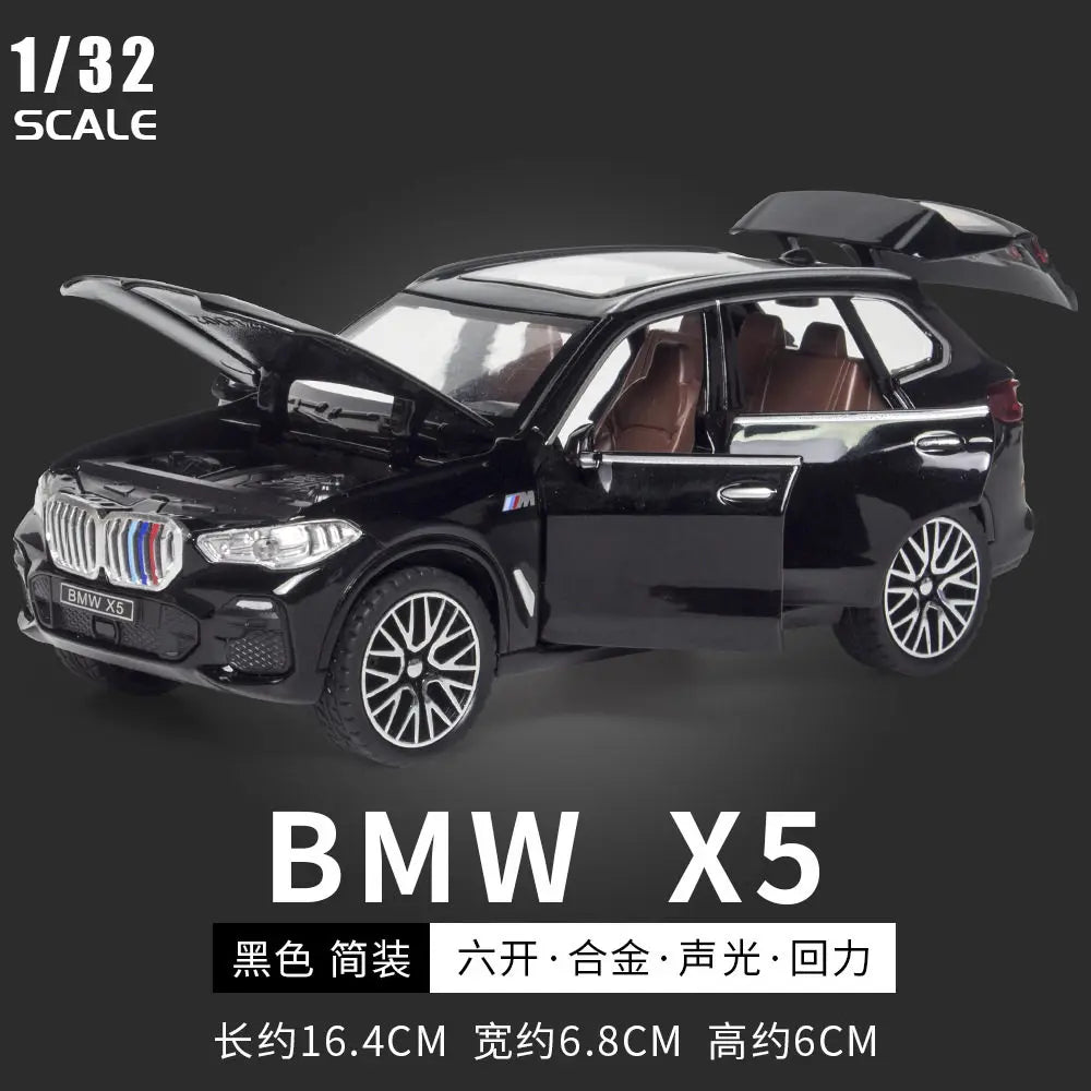 1:32 BMW M4 Coupe X5 XM X3M SUV M8 Supercar Alloy Metal Diecast Model