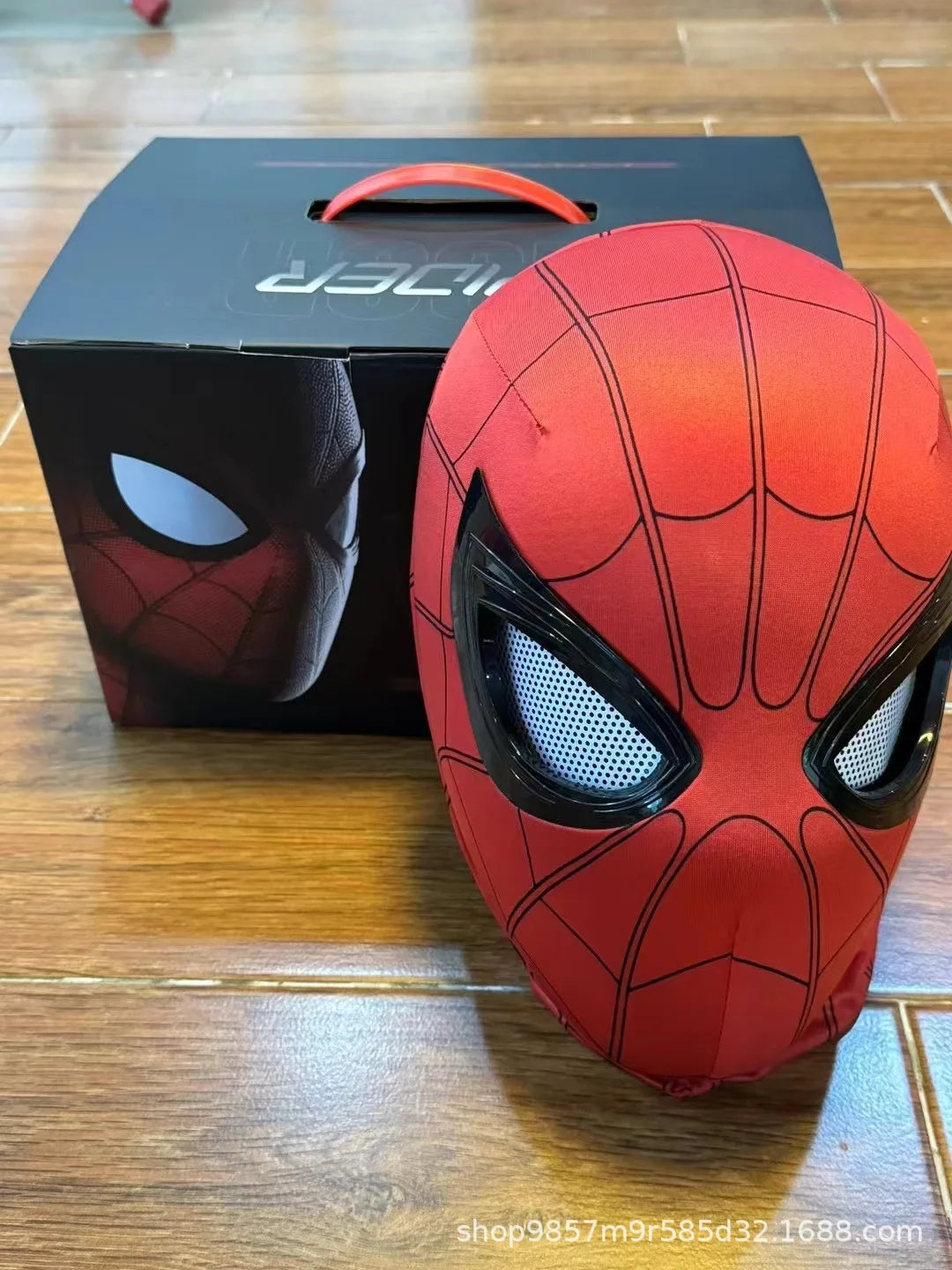 Spider man Mascara Headgear Cosplay Moving Eyes