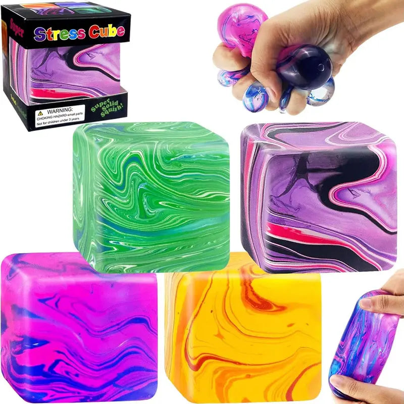 Soft and Glutinous Sensory Stress-relief Toy Cube