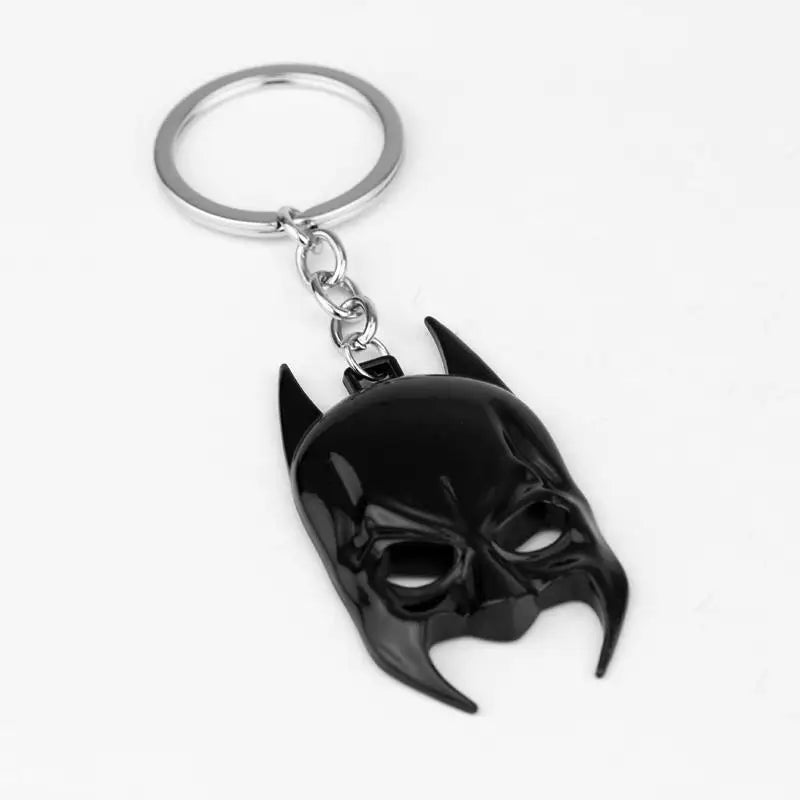 black batman mask keychain