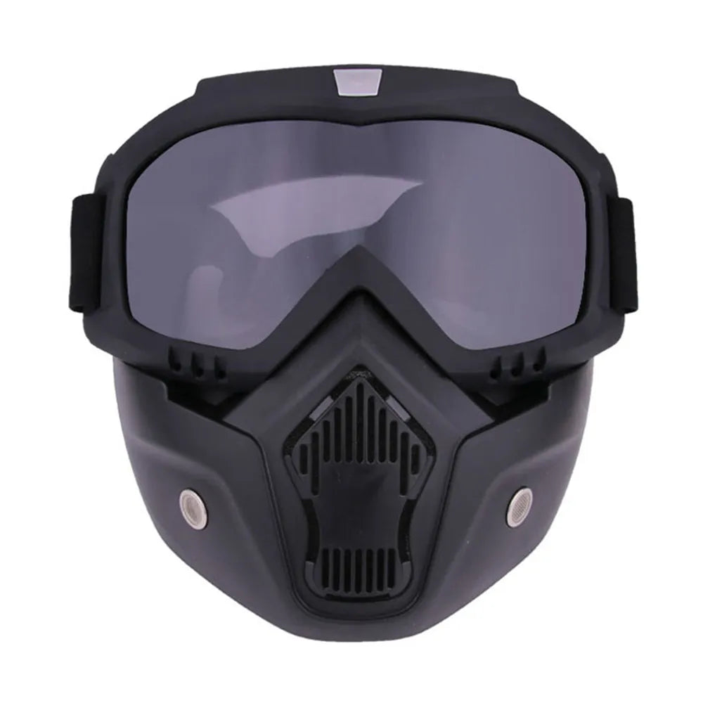 Protective Motorcycle Face Mask Removable Full Face